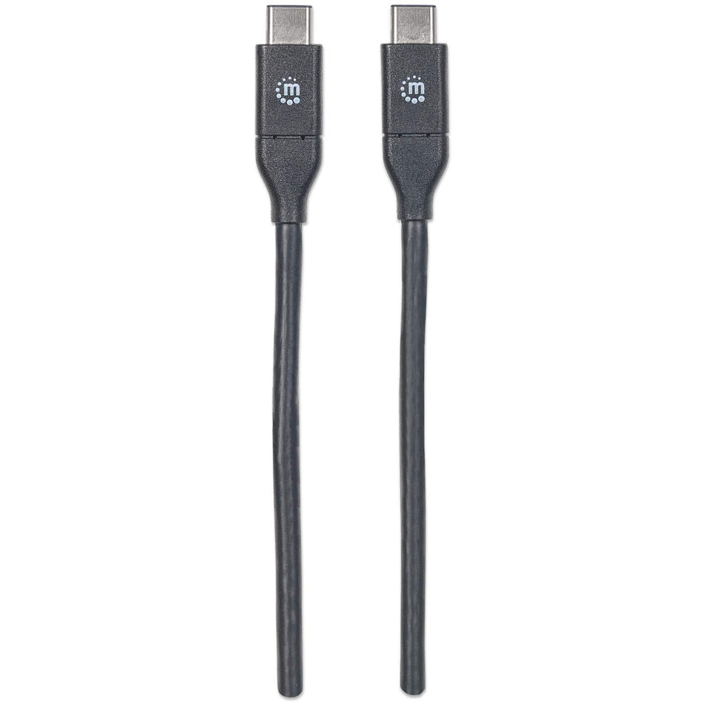 Manhattan USB-C naar USB-C kabel, 50 cm, mannelijk naar mannelijk, 10 Gbps (USB 3.2 Gen 2 / USB 3.1), 3A, zwart, levenslange garantie, equivalent aan USB31CC50CM - Afbeelding 5