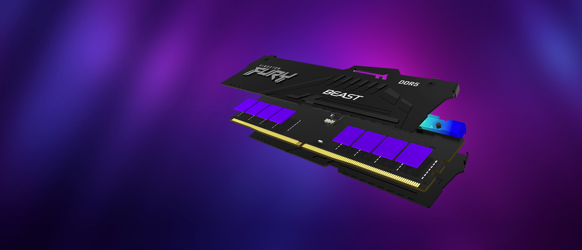 Kingston Technology FURY Beast 64GB 6000MT/s DDR5 CL36 DIMM (set van 2) RGB - Afbeelding 13