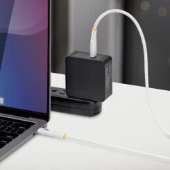 StarTech.com 2m USB-C Oplaadkabel, Duurzaam en Ultra-flexibel, 240W(5A) PD EPR, USB 2.0 Laptop Laadkabel, USB-IF Gecertificeerd, Robuuste USB-C Oplaadkabel - Wit - Afbeelding 7