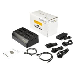 StarTech.com 4-Bay USB naar SATA HDD Docking Station, USB 10 Gbps, Externe 2.5 & 3.5" SSD / HDD Dock, SATA III, Hot-Swap Hard Drive Bay, Top-Loading Design - Afbeelding 6
