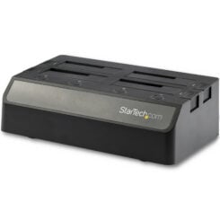 StarTech.com 4-Bay USB naar SATA HDD Docking Station, USB 10 Gbps, Externe 2.5 & 3.5" SSD / HDD Dock, SATA III, Hot-Swap Hard Drive Bay, Top-Loading Design - Afbeelding 2