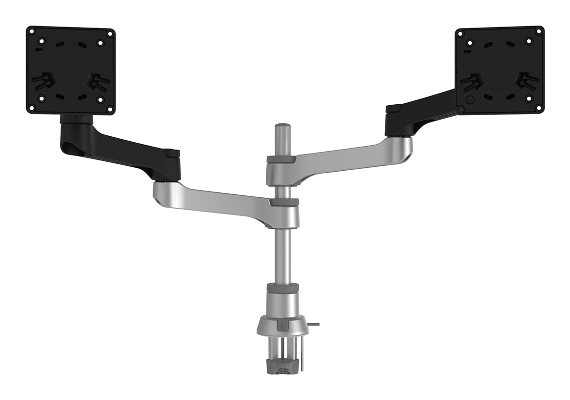 R-Go Tools Monitorarm R-Go Zepher, verstelbare dubbele monitorarm, 100% circulair, tot 8 kg draagvermogen, zwart - Afbeelding 5