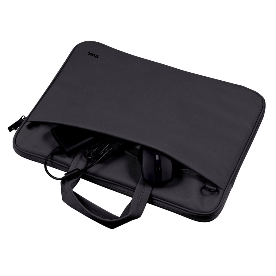 Trust Bologna 35,6 cm (14") Tas met bovensluiting Zwart - Afbeelding 6