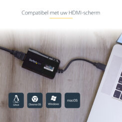 StarTech.com USB 3.0-naar-HDMI externe Multi-Monitor grafische videoadapter voor Mac & pc – DisplayLink gecertificeerd – HD 1080p - Afbeelding 9