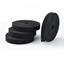 StarTech.com 4-pack 4,6m Klittenband Rol, 1,27cm Breed, Zwart, Cut-to-Size Herbruikbare Kabelbinders, Bulk Rol Hersluitbare Kabelbundel - Afbeelding 3