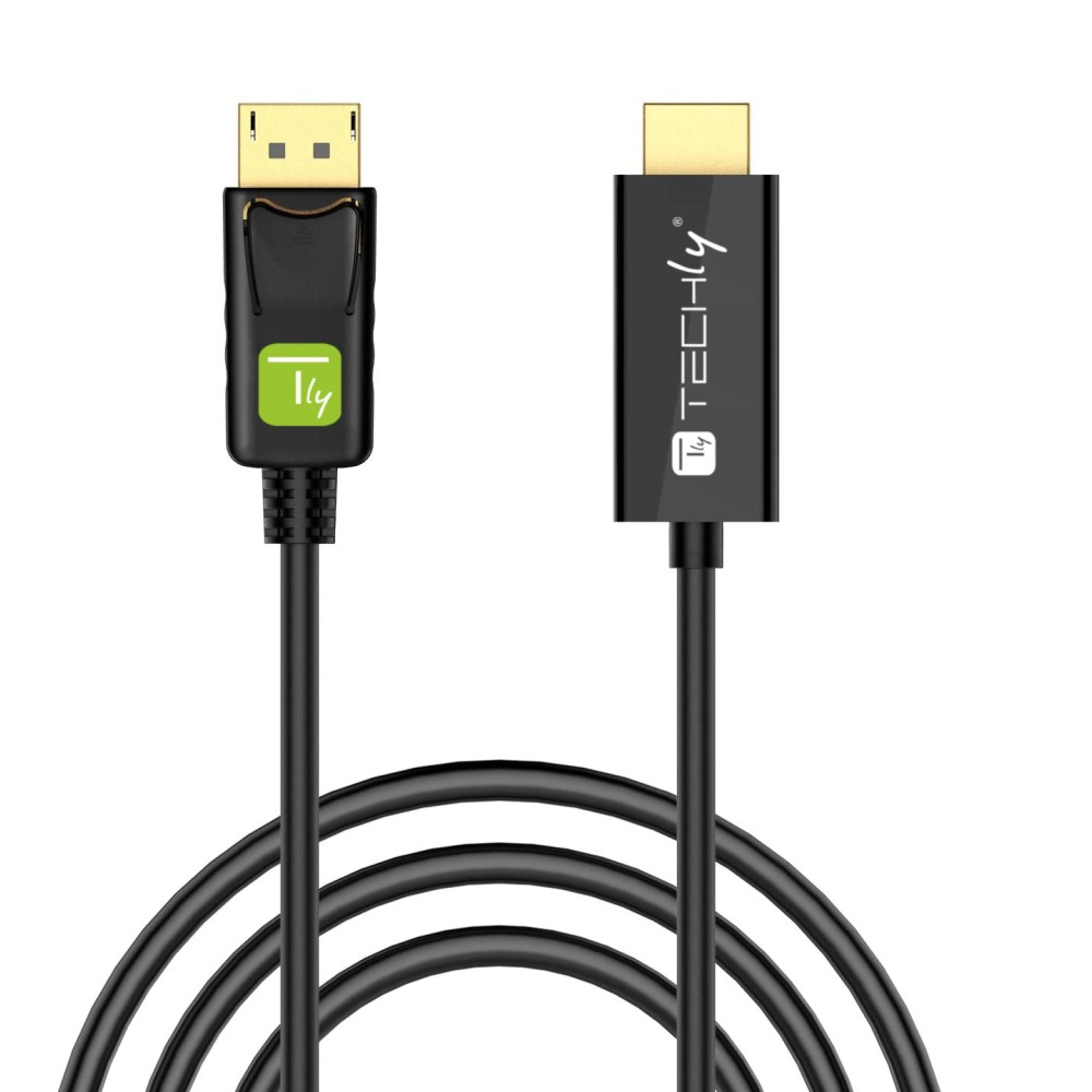 Techly ICOC DSP-H12-030 video kabel adapter 3 m DisplayPort HDMI Zwart - Afbeelding 4