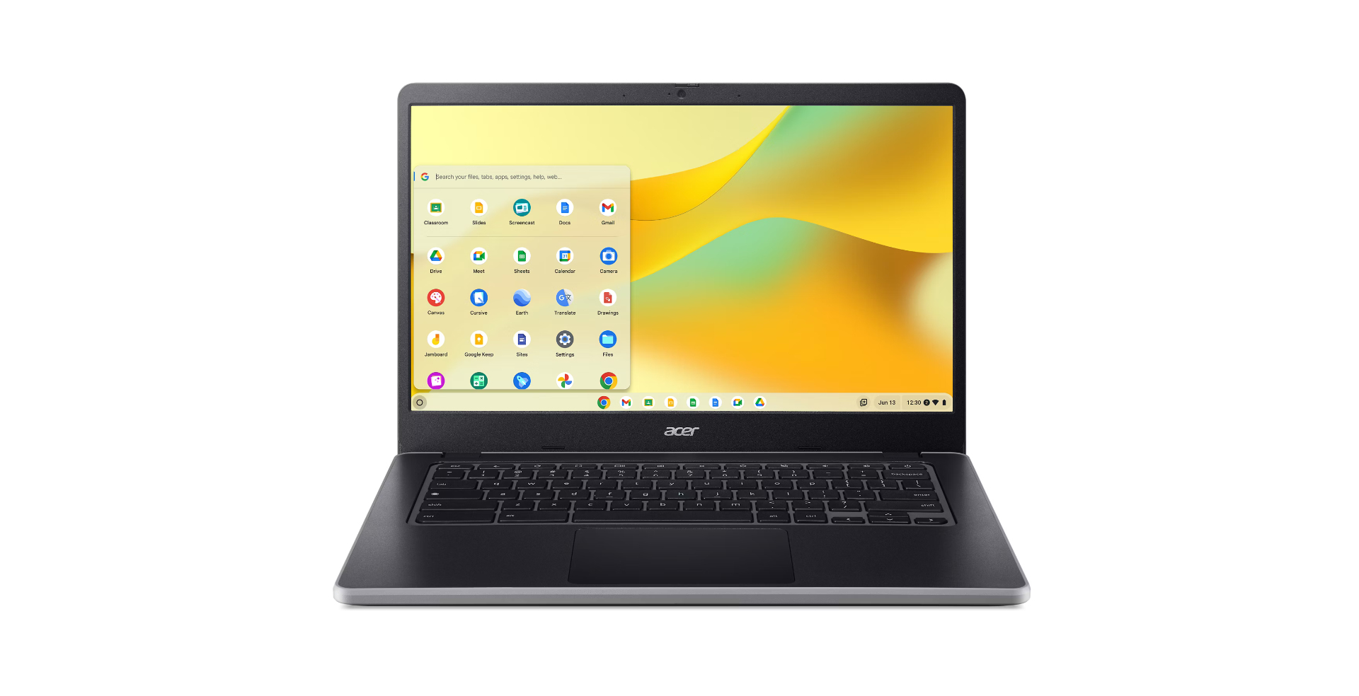 Acer Chromebook 314 C936T-TCO-C476 Intel® N N100 35,6 cm (14") Touchscreen Full HD 8 GB LPDDR5-SDRAM 64 GB eMMC Wi-Fi 6E (802.11ax) ChromeOS Nederlands Zwart - Afbeelding 2
