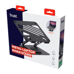 Trust Zeff Laptopstandaard - Verstelbare laptopstandaard – Voor laptops tot 16 inch – Aluminium ontwerp – Zwart - Afbeelding 9