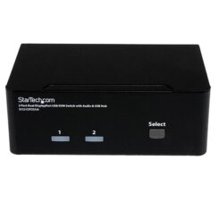StarTech.com 2-poort Dubbele DisplayPort USB KVM-switch met Audio en USB 2.0-hub - Afbeelding 3