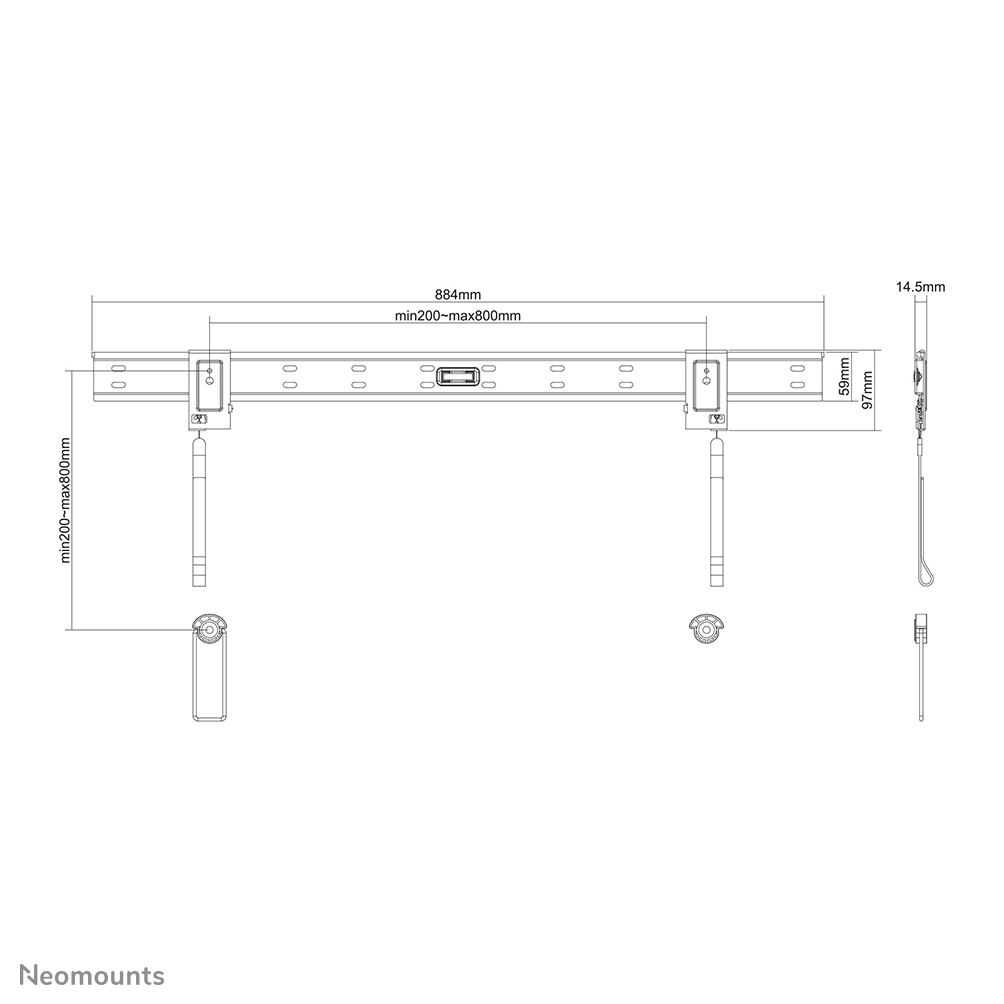 Neomounts tv wandsteun - Afbeelding 4
