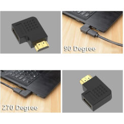 Techly HDMI M/F 270° Zwart - Afbeelding 14