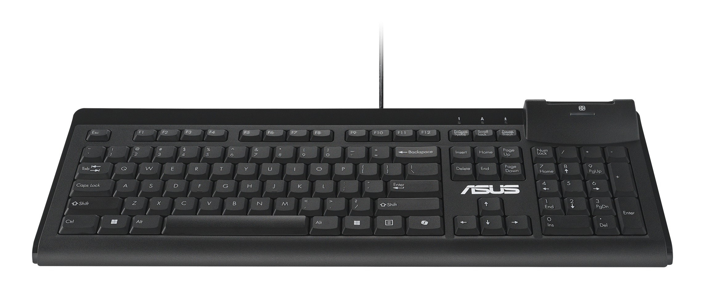 ASUS Smart Card Keyboard KU100 toetsenbord Thuis/Werk USB Zwart - Afbeelding 3