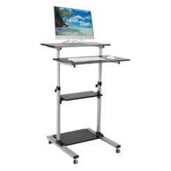 Techly ICA-TB TPM-3 staande bureau Zwart, Zilver - Afbeelding 2