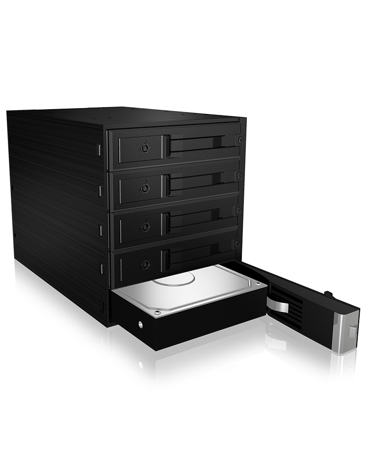 ICY BOX IB-565SSK 3x 5,25" Opslagschijflade Zwart - Afbeelding 3