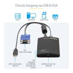 StarTech.com KVM-Console via USB 2.0 Draagbare Laptop Adapter - Afbeelding 10