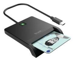 Trust Primo Smartcard Reader - Smartcardlezer – USB-C aansluiting – Compact ontwerp – Zwart - Afbeelding 5