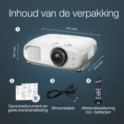 Epson EH-TW7100 4K PRO-UHD-projector, 3000 lumen, scherm van maximaal 500 inch - Afbeelding 8
