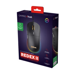 Trust GXT 925 Redex II Gaming Muis - Bedrade gamingmuis – 6 programmeerbare knoppen – 10000 DPI – Zwart - Afbeelding 8