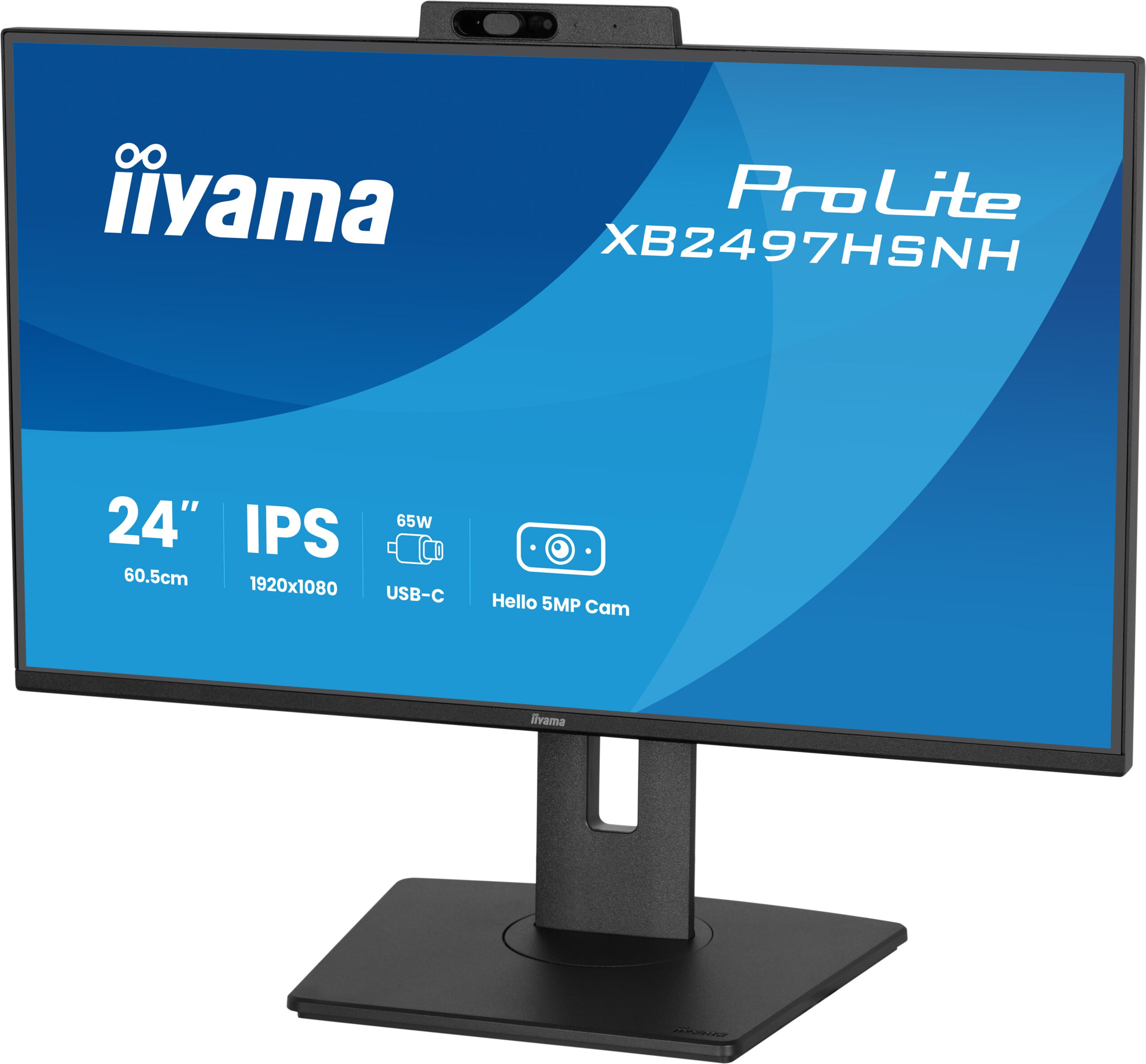 iiyama ProLite XB2497HSNH-B1 24IN IPS LCD 4MS 1920X1080 350CD/M2 HDMI/DP/USB 2 computer monitor 60,5 cm (23.8") 1920 x 1080 Pixels Full HD Zwart - Afbeelding 9