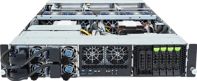 Gigabyte Intel Xeon 6700/6500 2U DP 4 x PCIe Gen5 GPUs (Palllet zending) - Afbeelding 3
