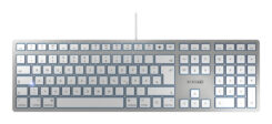 CHERRY KC 6000 SLIM FOR MAC toetsenbord Kantoor USB QWERTZ Duits Zilver - Afbeelding 2