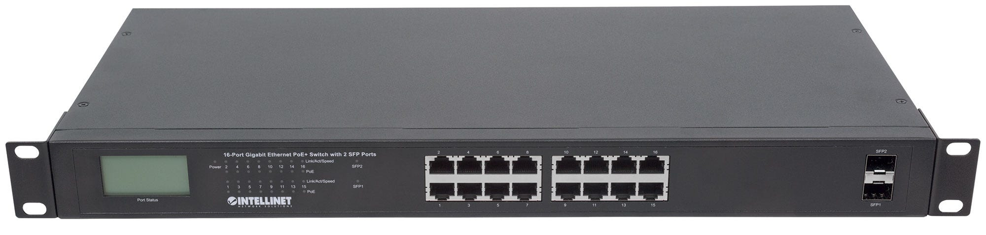 Intellinet 561259 netwerk-switch Unmanaged Gigabit Ethernet (10/100/1000) Power over Ethernet (PoE) Zwart - Afbeelding 4