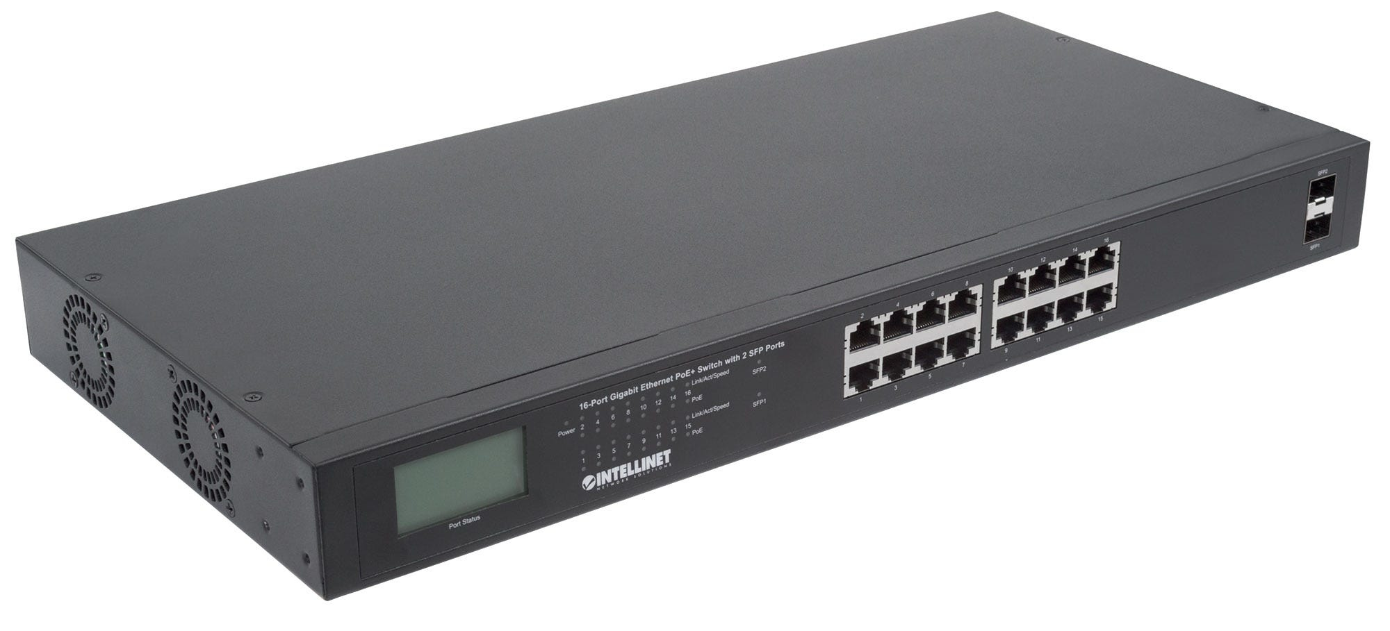 Intellinet 561259 netwerk-switch Unmanaged Gigabit Ethernet (10/100/1000) Power over Ethernet (PoE) Zwart - Afbeelding 5