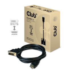 CLUB3D DVI to HDMI 1.4 Cable M/M 2 meter Bidirectional - Afbeelding 3