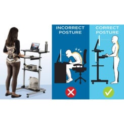 Techly ICA-TB TPM-3 staande bureau Zwart, Zilver - Afbeelding 11