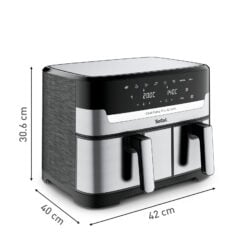 Tefal Dual Easy Fry & Grill Easy Fry & Grill Dual EY905D air fryer met dubbele lades - 8 programma's - 5,2 L + 3,1 L - Afbeelding 22