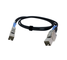QNAP CAB-PCIE10M-8644-4X Serial Attached SCSI (SAS)-kabel 1 m Zwart