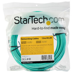 StarTech.com 15m LC/UPC naar LC/UPC OM4 Multimode Glasvezel Netwerkkabel, 50/125µm LOMMF/VCSEL Zipcord Fiber, 100G Netwerken, Low Insertion Loss, LSZH Fiber Patch Kabel - Afbeelding 5