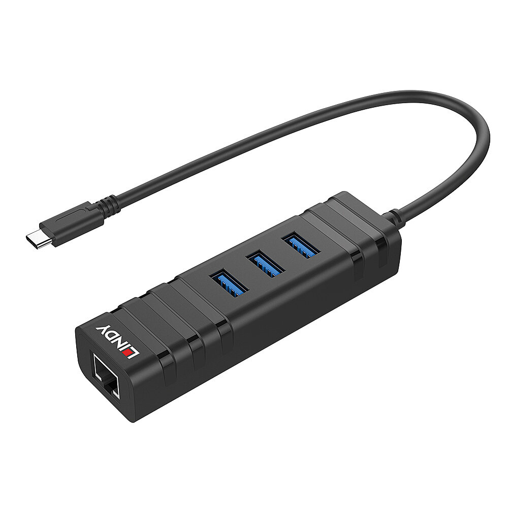 Lindy 43249 interface hub USB 3.2 Gen 1 (3.1 Gen 1) Type-C 5000 Mbit/s Zwart - Afbeelding 3