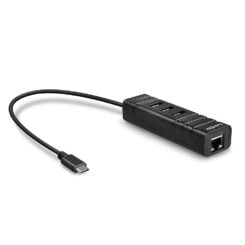 Lindy 43249 interface hub USB 3.2 Gen 1 (3.1 Gen 1) Type-C 5000 Mbit/s Zwart