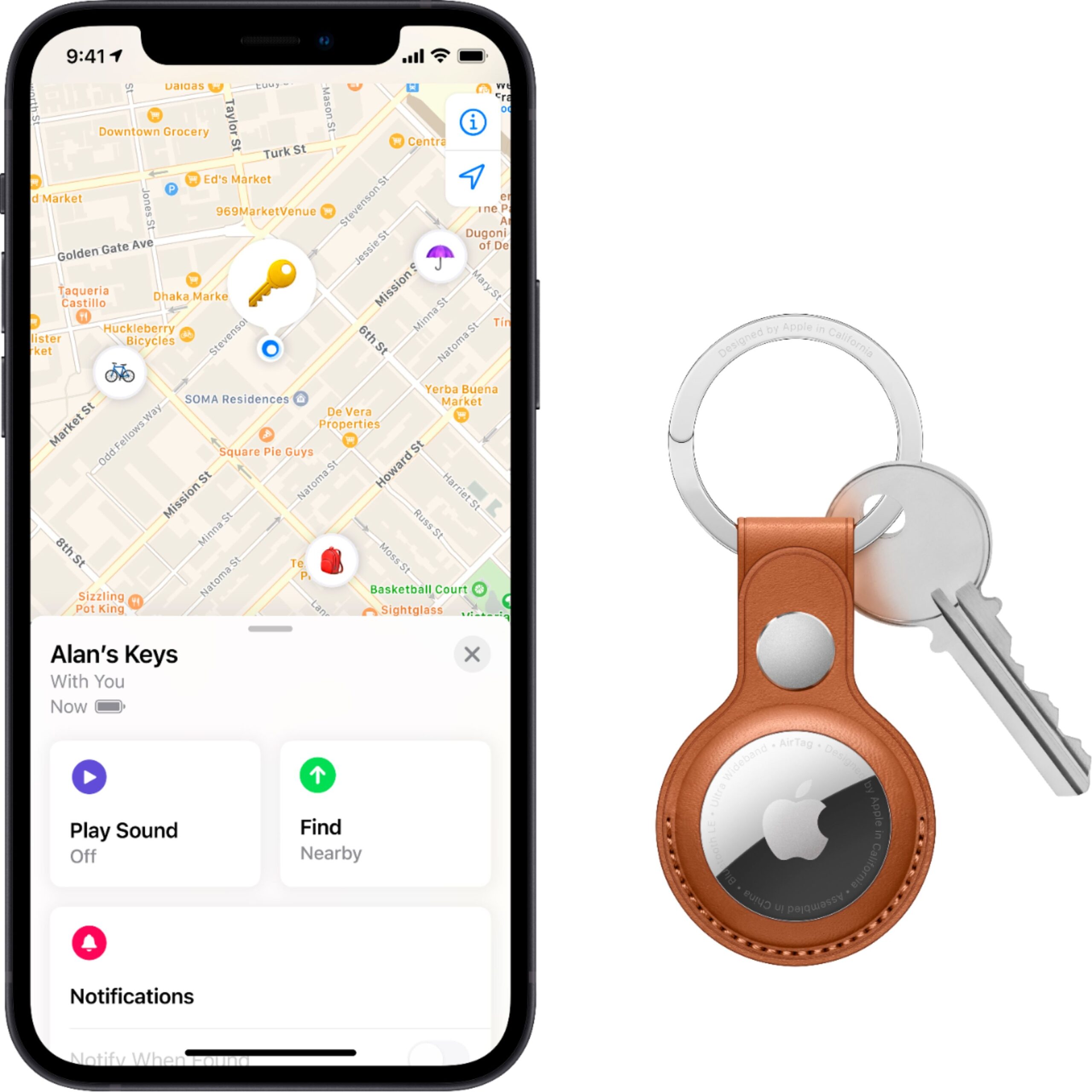 MX542ZM/A Apple Airtag White (4-pack) - Afbeelding 6
