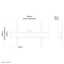Neomounts LFD-W1640MP TV-beugel wand 37-75" - vlak - Afbeelding 7