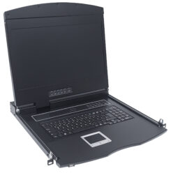 Intellinet 508117 rack console 48,3 cm (19") 1920 x 1080 Pixels Zwart 1U - Afbeelding 3