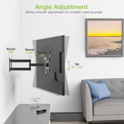 Techly ICA-PLB 136M tv-bevestiging 139,7 cm (55") Zwart - Afbeelding 9