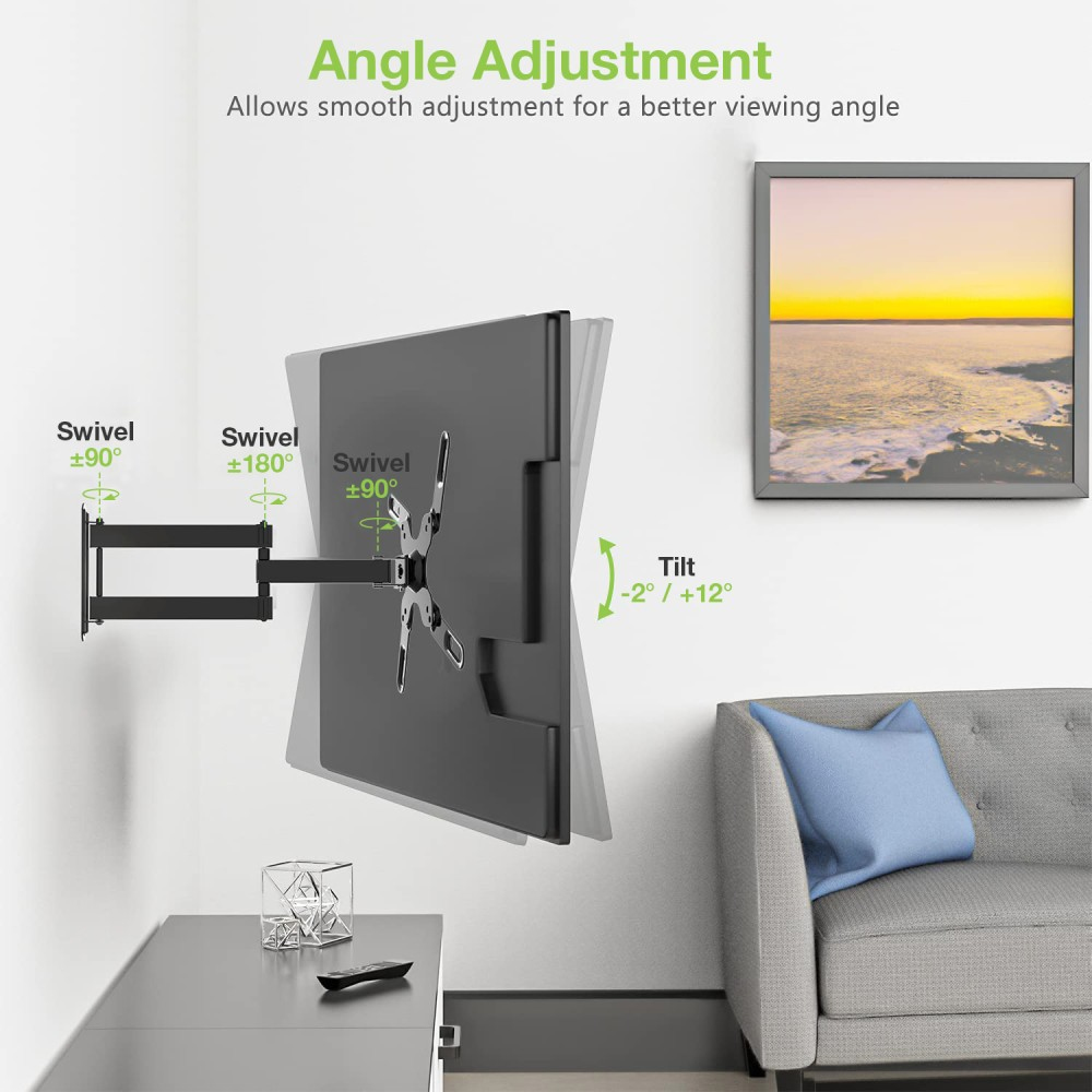 Techly ICA-PLB 136M tv-bevestiging 139,7 cm (55") Zwart - Afbeelding 9