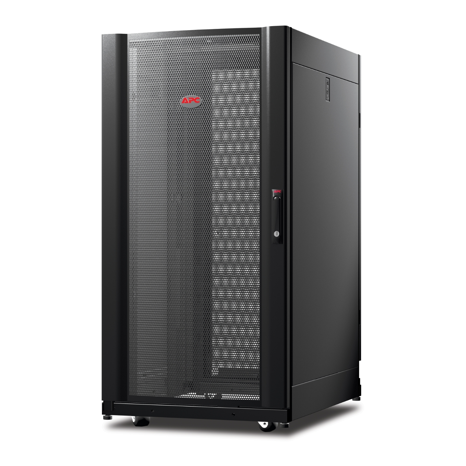 APC NetShelter AV 24U 600mm Wide x 825mm Deep Enclosure with Sides and 10-32 Threaded Rails Black - Afbeelding 2