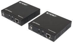 Manhattan 207973 audio/video extender AV-zender & ontvanger Zwart