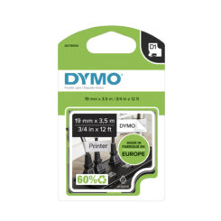 DYMO originele D1 Duurzame flexibele nylon labels | Witte Tekst op Zwart Label | 12 mm x 3,5 m | zelfklevende etiketten voor de LabelManager labelprinter | gemaakt in Europa - Afbeelding 3