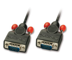 Lindy 5m HD15 VGA kabel VGA (D-Sub) Zwart - Afbeelding 2