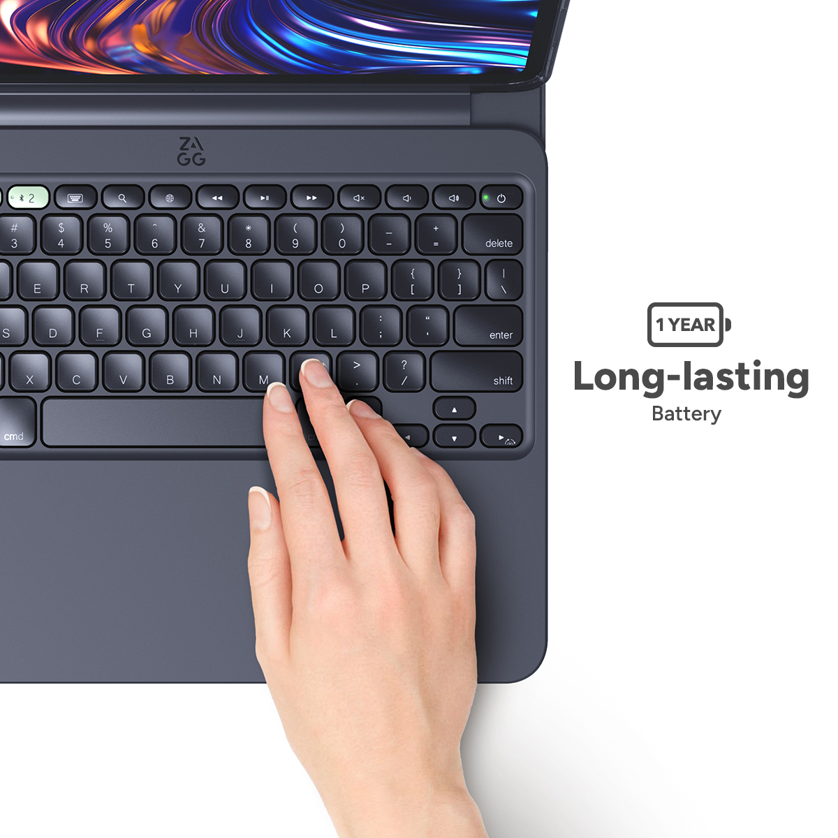 ZAGG Pro Keys 2 QWERTY Brits Engels Bluetooth Zwart - Afbeelding 5