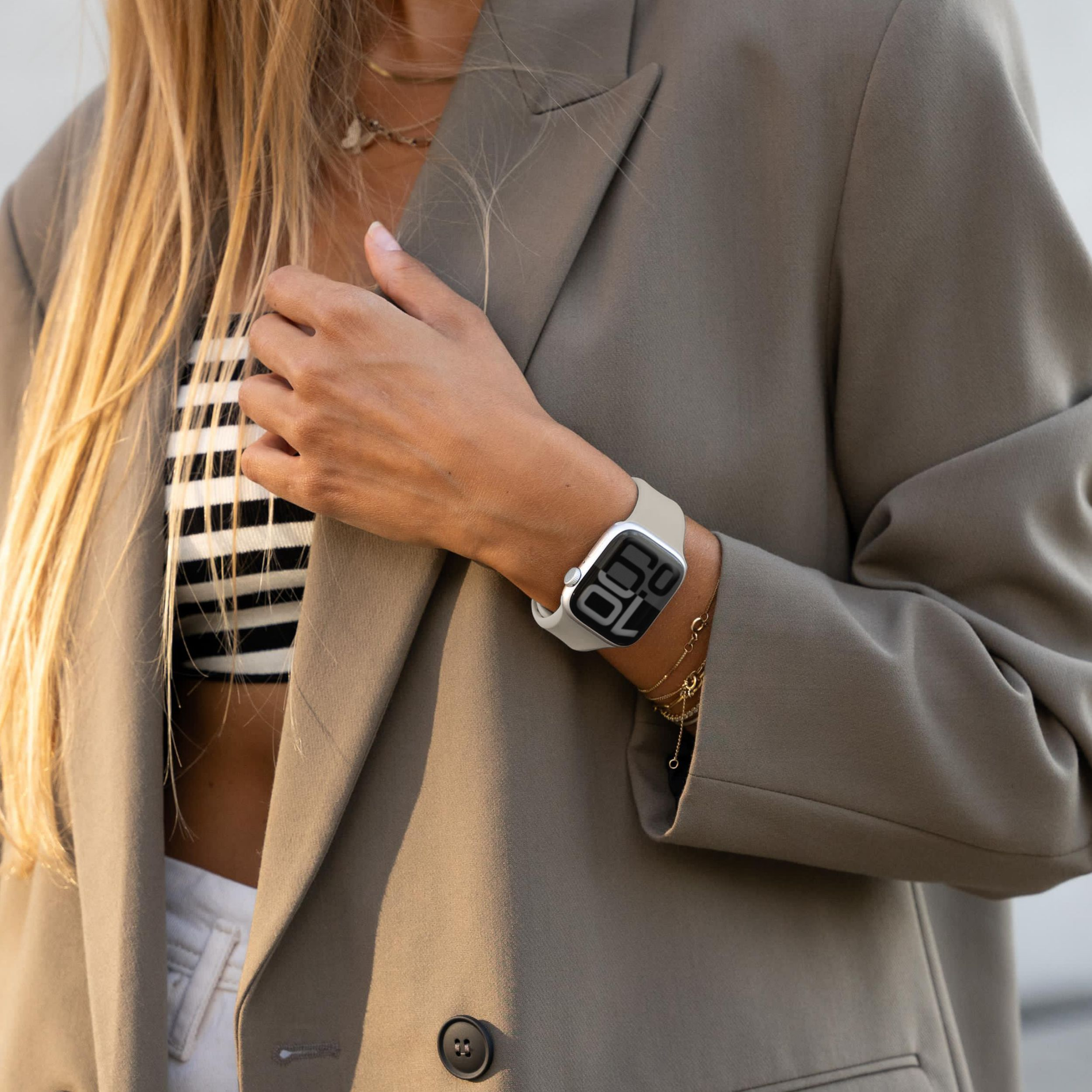 Vonmählen Classic Band 2 For Apple Watch 44 - 45 - 46 - 49mm One Size Cream - Afbeelding 2