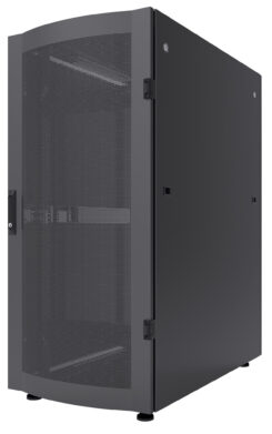 Intellinet 19" serverkast vrijstaand, 36U, 600x1200 mm (breedte x diepte), zwart, bouwpakket (flatpack), max. 1500 kg, meerpuntsdeurslot, 1 slot per zijpaneel, bruikbare diepte 123–973 mm, IP20, staal