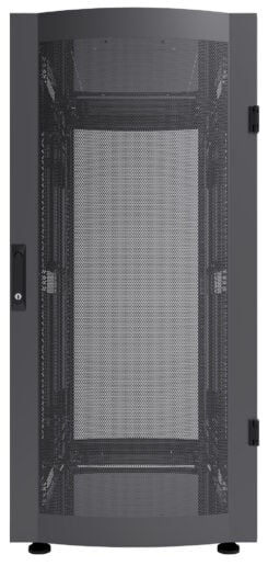 Intellinet 19" serverkast vrijstaand, 36U, 600x1200 mm (breedte x diepte), zwart, bouwpakket (flatpack), max. 1500 kg, meerpuntsdeurslot, 1 slot per zijpaneel, bruikbare diepte 123–973 mm, IP20, staal - Afbeelding 4