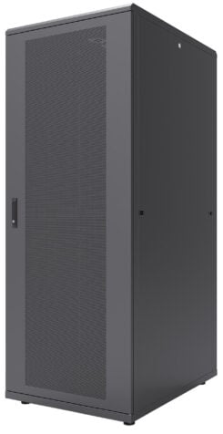 Intellinet 19" serverkast vrijstaand, 47U, 800x1200 mm (breedte x diepte), zwart, bouwpakket (flatpack), max. 1500 kg, meerpuntsdeurslot, 1 slot per zijpaneel, bruikbare diepte 123–973 mm, IP20, staal - Afbeelding 2