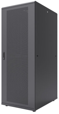 Intellinet 19" serverkast vrijstaand, 47U, 800x1000 mm (breedte x diepte), zwart, bouwpakket (flatpack), max. 1500 kg, meerpuntsdeurslot, 1 slot per zijpaneel, bruikbare diepte 123–773 mm, IP20, staal