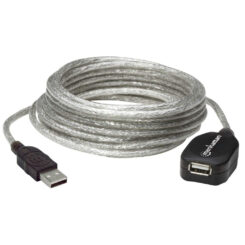 Manhattan 519779 USB-kabel USB 2.0 5 m USB A 0,48 Gbit/s Zilver - Afbeelding 2